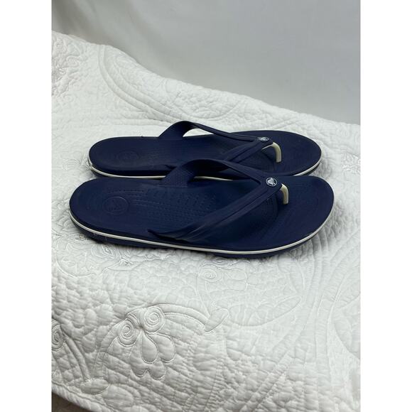 Crocs Women’s Size 10 Blue T-Post Thong Slip-On Sandals Comfort Summer Shoes - Picture 6 of 9